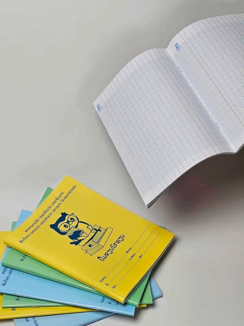 Colorful school notebook covers